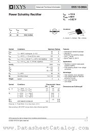 DSS10-006A datasheet pdf IXYS