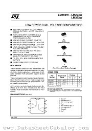 LM393WD datasheet pdf ST Microelectronics