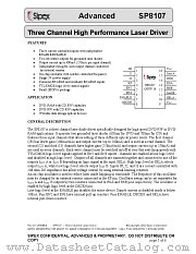 SP8107-L/TR datasheet pdf Sipex Corporation