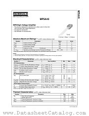 MPSA43_D74Z datasheet pdf Fairchild Semiconductor