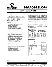 24LC64-I/P datasheet pdf Microchip