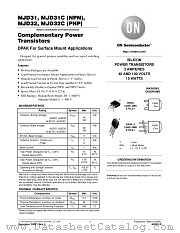 MJD32T4 datasheet pdf ON Semiconductor