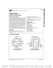 LM565C MDC datasheet pdf National Semiconductor