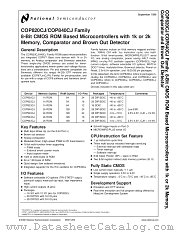 COPCJH942XXX/WM datasheet pdf National Semiconductor