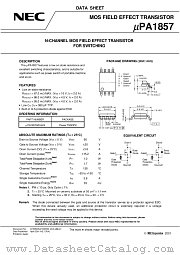 UPA1857GR-9JG-E1 datasheet pdf NEC