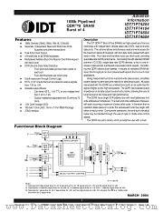 IDT71P74104S300BQ datasheet pdf IDT
