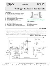 SP6137HCU-L datasheet pdf Sipex Corporation