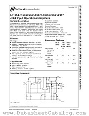 LF356 MWC datasheet pdf National Semiconductor
