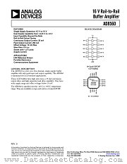 AD8560 datasheet pdf Analog Devices
