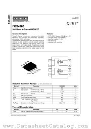 FQS4903TF datasheet pdf Fairchild Semiconductor