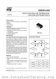 USBUF02W6 datasheet pdf ST Microelectronics