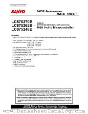 LC875246B datasheet pdf SANYO