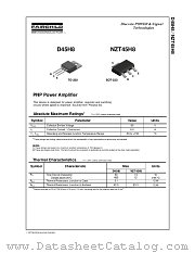 NZT45H8_NL datasheet pdf Fairchild Semiconductor