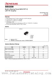 BB505M datasheet pdf Renesas