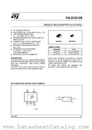 74LX1G126 datasheet pdf ST Microelectronics