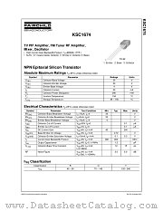 KSC1674YBU datasheet pdf Fairchild Semiconductor