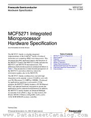 MCF5271 datasheet pdf Freescale (Motorola)