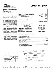 CD4063BPWR datasheet pdf Texas Instruments