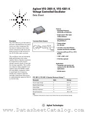 VTO-4301-K datasheet pdf Agilent (Hewlett-Packard)