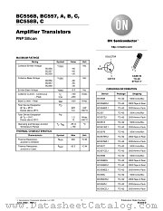 BC556BZL1 datasheet pdf ON Semiconductor