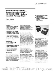 HFBR-5205P datasheet pdf Agilent (Hewlett-Packard)