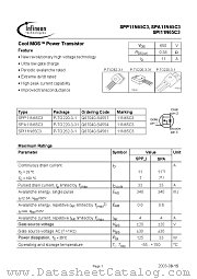 SPI11N65C3 datasheet pdf Infineon