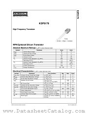 KSP5179TA datasheet pdf Fairchild Semiconductor