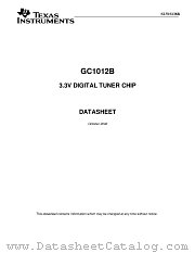 GC1012B-PQ datasheet pdf Texas Instruments