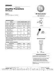 2N5401RL1 datasheet pdf ON Semiconductor