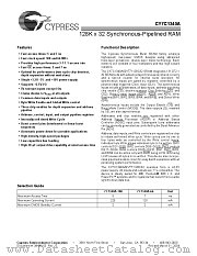 CY7C1340A-66AI datasheet pdf Cypress
