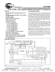 CY7C1350F-200BGC datasheet pdf Cypress