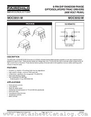 MOC3051FM datasheet pdf Fairchild Semiconductor