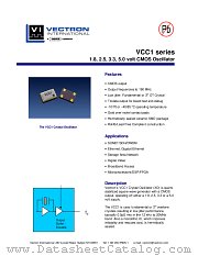 VCC1 datasheet pdf Vectron