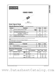 1S922TR datasheet pdf Fairchild Semiconductor