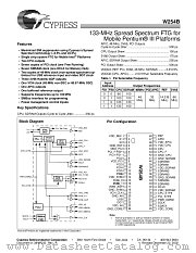 W254B datasheet pdf Cypress