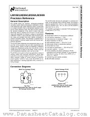 LM399H datasheet pdf National Semiconductor