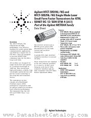 HFCT-5952NL datasheet pdf Agilent (Hewlett-Packard)