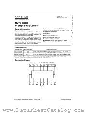 MM74HC4060SJ datasheet pdf Fairchild Semiconductor