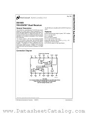DS1603J/883 datasheet pdf National Semiconductor