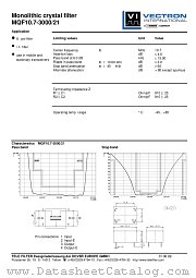 MQF10.7-3000/21 datasheet pdf Vectron