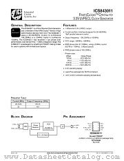 ICS843011 datasheet pdf Texas Instruments