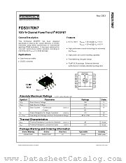 FDS3170N7 datasheet pdf Fairchild Semiconductor