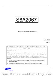 S6A2067X datasheet pdf Samsung Electronic