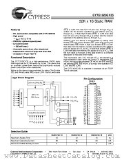 CY7C1020V33L-15ZC datasheet pdf Cypress