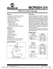 MCP6001T-I/OT datasheet pdf Microchip