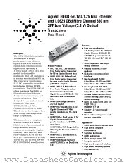 HFBR-59L1AL datasheet pdf Agilent (Hewlett-Packard)