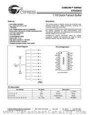 CY2CC810OI datasheet pdf Cypress