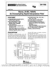 DF1706E/2K datasheet pdf Texas Instruments