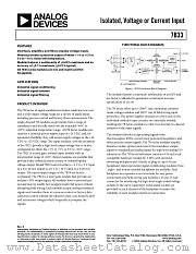 7B33-01-1 datasheet pdf Analog Devices