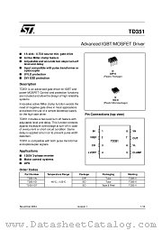 TD351IN datasheet pdf ST Microelectronics